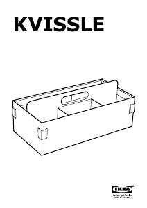 Manual IKEA KVISSLE Organizador de mesa