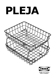 Manual IKEA PLEJA Organizador de mesa