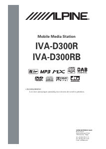 Handleiding Alpine IVA-D300R Autoradio