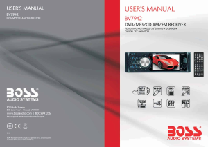 Manual Boss BV7942 Car Radio