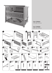 Manual Ferplast Ranch 120 Rabbit Pen