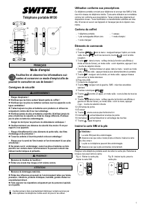 Mode d’emploi Switel M130 Téléphone portable