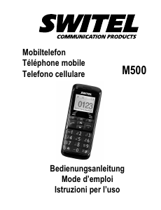 Manuale Switel M500 Telefono cellulare