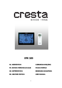 Mode d’emploi Cresta DTX320 Station météo