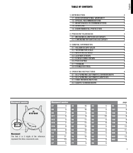 Mode d’emploi Edox 40101-37RC-BEIR Les Vauberts Annual Calendar Montre