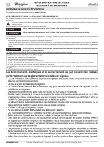 Mode d’emploi Whirlpool AKR 3290/IX Table de cuisson