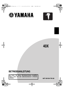 Bedienungsanleitung Yamaha 40X (2013) Aussenborder
