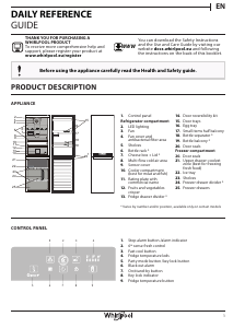 Manual Whirlpool BSNF 9432 K Fridge-Freezer