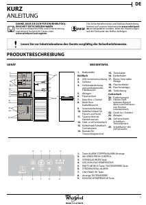 Bedienungsanleitung Whirlpool BSNF 9452 OX Kühl-gefrierkombination