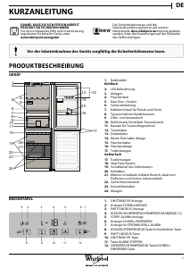 Bedienungsanleitung Whirlpool BSF 8353 OX Kühl-gefrierkombination