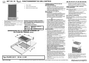 Mode d’emploi Whirlpool AKT 320/IX Table de cuisson