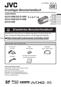 Manual de uso JVC GZ-E10BE Everio Videocámara