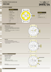 Manual Invicta Character Collection 24780 Watch