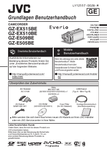 Manual JVC GZ-E505BE Everio Câmara de vídeo