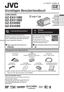 Manual de uso JVC GZ-E509BE Everio Videocámara