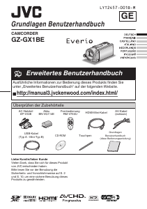 Manual JVC GZ-GX1BE Everio Câmara de vídeo