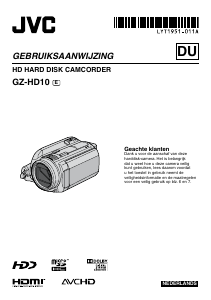 Handleiding JVC GZ-HD10 Everio Camcorder