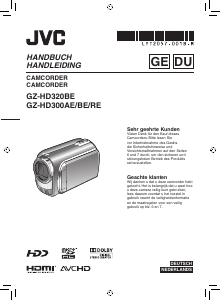 Handleiding JVC GZ-HD300AE Camcorder