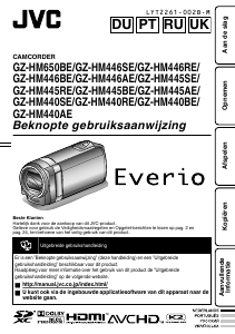 Manual JVC GZ-HM440BE Everio Câmara de vídeo