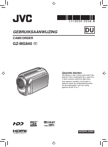 Handleiding JVC GZ-MG840 Camcorder