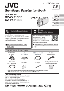 Handleiding JVC GZ-VX815BE Everio Camcorder