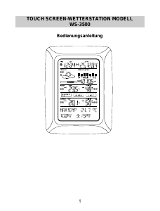 Bedienungsanleitung Techno Line WS 3500 Wetterstation