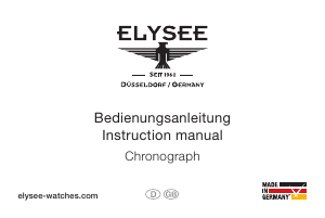 Manual Elysee 18013L Start-Up Watch