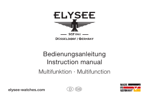 Manual Elysee 77001L Monumentum Calendar Watch