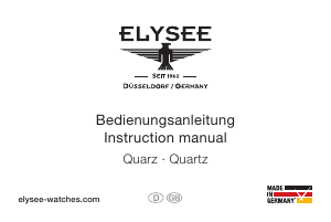 Manual Elysee 98004 Zelos Watch