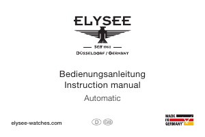 Bedienungsanleitung Elysee 98012 Bronze Automatic Armbanduhr