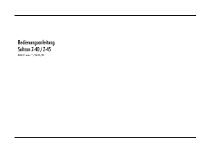 Bedienungsanleitung Soltron Z-45 Sonnenbank