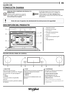 Manual de uso Whirlpool W7 MW561 Microondas