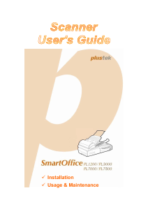 Handleiding Plustek SmartOffice PL1200 Scanner