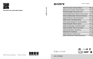 Mode d’emploi Sony Cyber-shot DSC-RX100M2 Appareil photo numérique