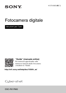 Manuale Sony Cyber-shot DSC-RX1RM2 Fotocamera digitale