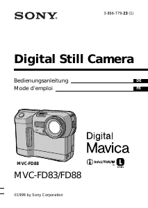 Bedienungsanleitung Sony MVC-FD83 Digitalkamera