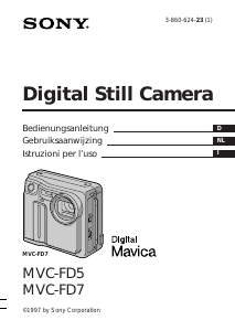 Bedienungsanleitung Sony MVC-FD7 Digitalkamera