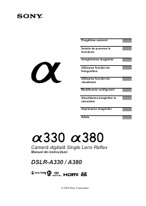 Manual Sony Alpha DSLR-A330H Cameră digitală