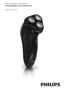 Käyttöohje Philips PT715 PowerTouch Parranajokone