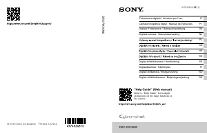 Manuale Sony Cyber-shot DSC-RX10M2 Fotocamera digitale