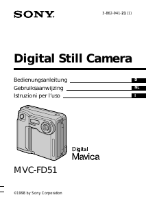 Bedienungsanleitung Sony MVC-FD51 Digitalkamera