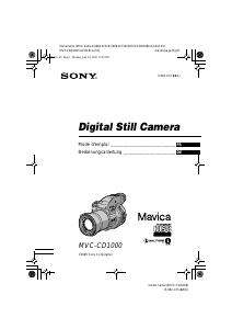 Mode d’emploi Sony MVC-CD1000 Appareil photo numérique