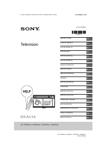 Brugsanvisning Sony Bravia KD-75XF9005 LCD TV