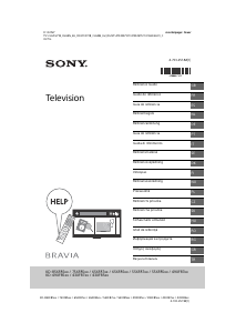 Bedienungsanleitung Sony Bravia KD-55XF8577 LCD fernseher