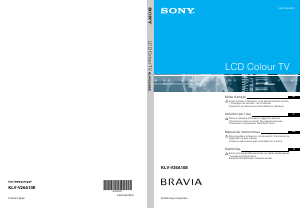 Manuale Sony Bravia KLV-V26A10E LCD televisore