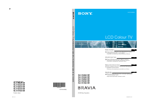 Manuale Sony Bravia KLV-S19A10E LCD televisore