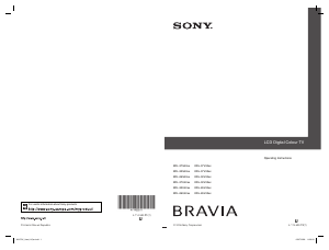 Manual Sony Bravia KDL-32V4240 LCD Television