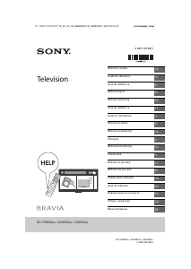 Manual Sony Bravia KD-75XE9405 LCD Television