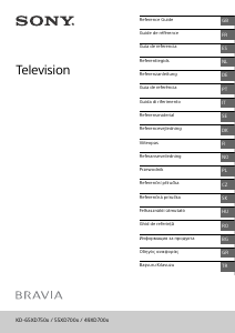 Manuale Sony Bravia KD-55XD7005 LCD televisore