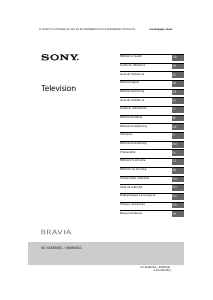 Käyttöohje Sony Bravia KD-55X8005C Nestekidetelevisio